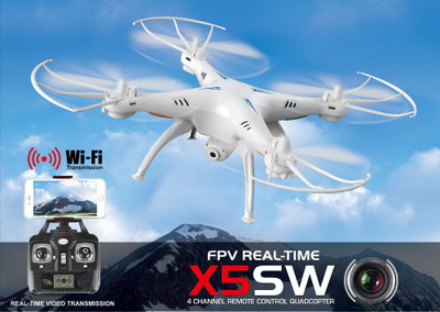 

Toyhouse Syma Explorers Drone X5SW with HD CAMERA & WIFI upgraded GYRO 4 CH Quadcopter(White)