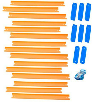 

Hot Wheels Track Builder, Straight Track Includes 15 Feet of Track and a Bonus Car(Multicolor)