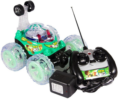 

AR Enterprises Remote Control Ben10 Stunt Car(Green)