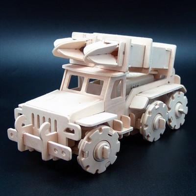 

Robotime V410 Military Control Missile Truck Wooden 3D Puzzle(White)