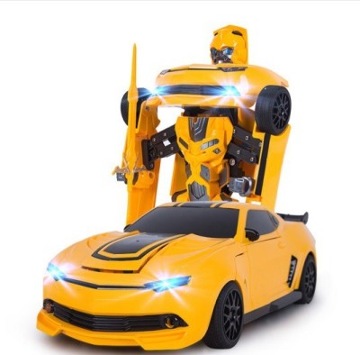 

The Flyer's Bay Troopers RC Transforming Car cum Robot Simulation Model with Sound Light(Multicolor)