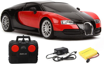 

Flipzon RC Bugatti Veyron 1:16 High Speed Rechargeable Toy Car (Red)(Red)