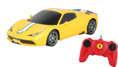 

Toy House Officially Licensed 1:24 Ferrari 458 Speciale A RC Scale Model Car, Yellow(Yellow)