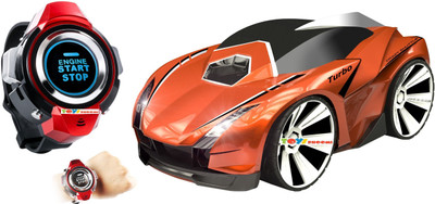 

Toys Bhoomi Powerful 2.4Ghz Voice Command Smart Watch Controlled High Speed RC Race Car with LED Head Lights(Orange)