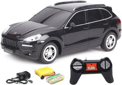 

Flipzon RC Porsche Cayenne Turbo 1:24 Rechargeable Toy Car(Black)