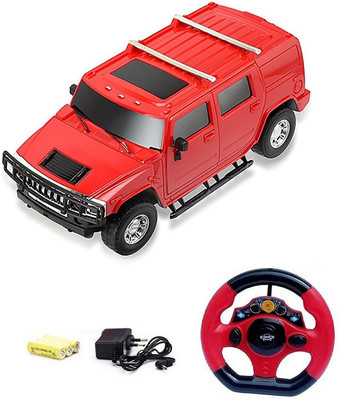 

Variety Gift Centre Hummer Style Racing Rechargeable Car With Radio Control Steering(Red)