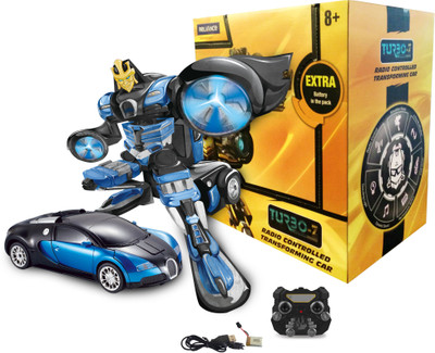 

TurboZ R/C CHANGING ROBOT CAR BLUE - TT663(Multicolor)