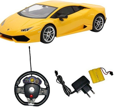 

Flying Toyszer Rechargeable Scale 1:24 Lambourgini Gravity Sensor R/C Car With Steering(Yellow)