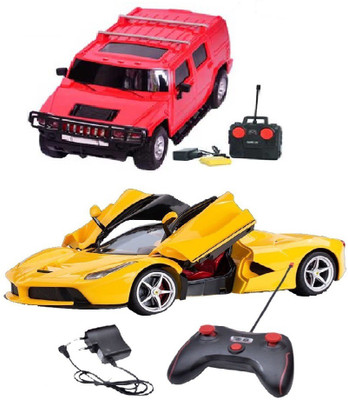 

New Pinch Rechargeable Remote Control Car Opening Door with red hummer style model 1:16 scale(Multicolor)