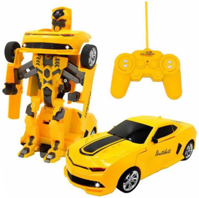 

AM Enterprises Bumblebee One key transformation Action RC Robot(Yellow)