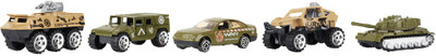 

NYRWANA Die-Cast Race Freewheeler Army War Vehicle(set of 5)(Multicolor)