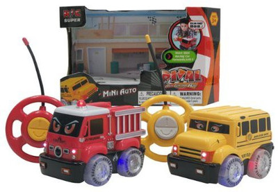 

WeGlow International Rival Mini Auto Control School Bus And Fire Truck(Multicolor)