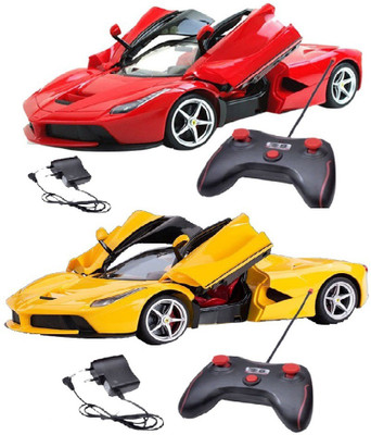 

New Pinch Remote control Rechargeable Car 1:16 scale With Opening Doors( pack of 2)(Multicolor)