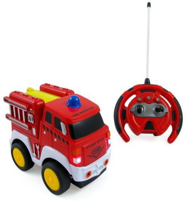 

Liberty Imports R/C Fire Engine Truck Radio Control Car For Kids(Red)