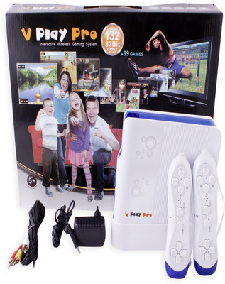 

Darling V PLAY Pro Interactive wireless Gaming System 32 bits game(White)