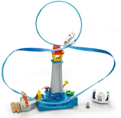 

Fisher-Price Transportation System GeoAir High-Flyin' Airport(White, Blue), Blue;white