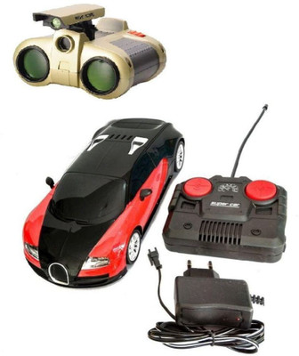 

Turban Toys R/C Rechargeable Remote Control Red Model Car with Binocular Toy(Multicolor)