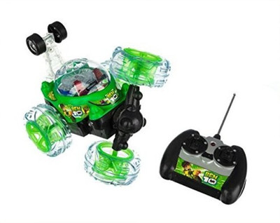 

kts khalsa toys and sales Ben 10 Remote control Stunt Car (Multicolor)(Red)