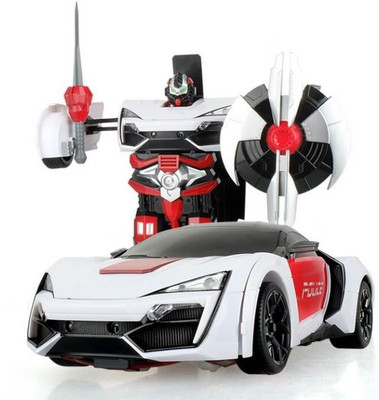 

Krypton 2.4GHz 1:14 Scale car R/C transforming robot to car 2317C Police(Multicolor)