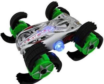 

A2B Vit Night Dispatcher Remote Control Rc Stunt Car With Perform Flips, Wheelies, Spins With Claw Wheels(Multicolor)