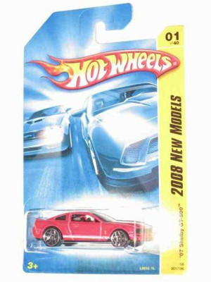 

Mattel 2008 New Models #1 '07 Shelby GT-500 Ford Mustang Red #2008-1 Collectible Collector Car Mattel Hot Wheels(Red)
