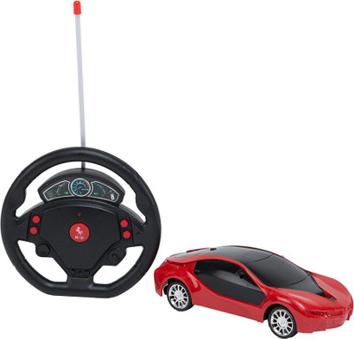 

Venus-Planet of toys Remote Controlled Car, 1:24 Scale, Steering Shaped Remote Control System, AA Batteries Rc Toy For Kids Of Age 3+(Red)