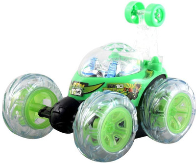 

AR Enterprises Ben 10 Rechargeable Remote Control Stunt Car(Green)