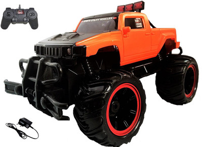 

MousePotato 1:16 Hummer Rock Crawler Monster Truck Racing Car Rechargeable (Orange)(Orange)