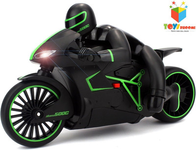 

Toys Bhoomi Professional High Speed 2.4 GHz RC Motorcycle Bike with Built in Gyroscope & Bright LED Headlights(Green)