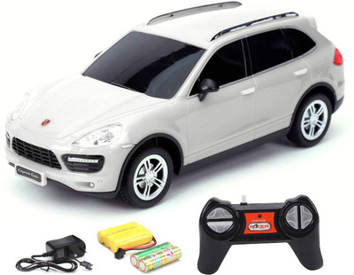 

Flipzon RC Porsche Cayenne Turbo 1:24 Rechargeable Toy Car(White)
