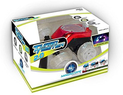

Mindscope Turbo Twister 20 Red Radio Control Rc Red Dual Axle Stunt(Red)