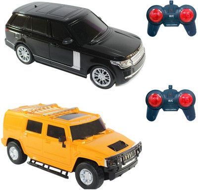 

Phoenix Range Rover and Hummer Remote Control Cars(Yellow, Black), Black;yellow