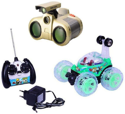 

Turban Toys Remote control Rechargeable Stunt Car with binocular toy(Multicolor)