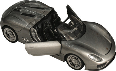 

Adraxx 1:24 Scale Metal Die Cast Licensed Porsche Sports Car Toy For Collectors(Silver)