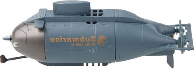 

Camecho 6CH Super Mini RC Submarine with Two Headlight High Speed Remote Control Boat Two Propellers(Blue)