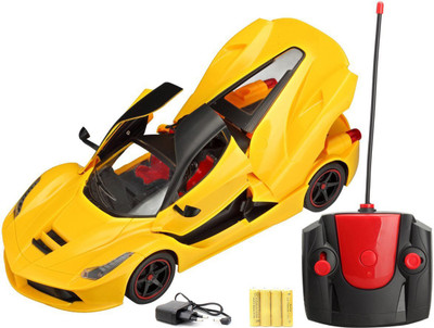 

Flipzon RC Ferrari Style Rechargeable Car 1:16 With Opening Doors And Dicky (Yellow)(Yellow)