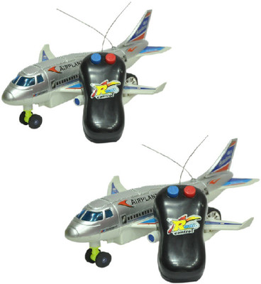 New Pinch Remote control toy plane (Running, Not Flying) pack of 2(Multicolor)