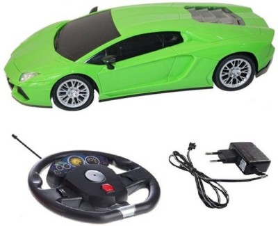 

Variety Gift Centre Steering Wheel Controlled 1:16 Scale Rechargeable RC Lamborghini Aventador(Green)