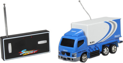 

Toys Bhoomi 1:64 Electric RC Mini Delivery Truck City Cars with Lights(Blue)