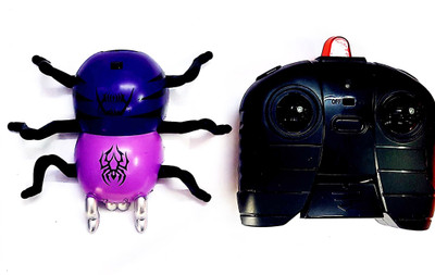 

SRVSOFT Wall Climbing Climber Window Sucker Mini RC Remote Control Racing Spider Shaped(Multicolor)