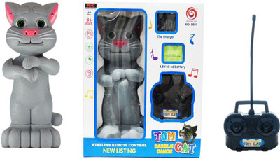 Taaza Garam Dazzle Dance Tom Cat -Interactive Remote Control Toy(Grey)