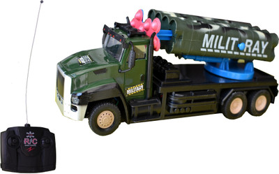 

Taaza Garam Kids High Quality Imported RC Super Force Military Truck with Missiles Remote Control Truck - Gift Toy(Multicolor)