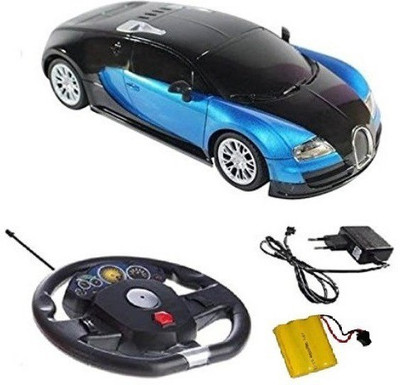 

Flying Toyszer Rechargeable Scale 1:18 Bugatti Gravity Sensor R/C Car With Steering(Blue)