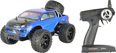 Toy House Officially Licensed OFF ROAD 1:10 Scale Model Car with Big Wheels, Blue(Blue)