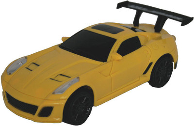 Adraxx 1:20 RC Racing Car With Gravity Induction Steering Remote(Yellow)