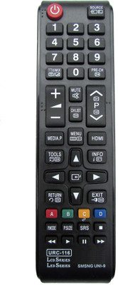 Indiashopers Compatible For SAMSUNG Universal-9 LCD/LED URC-116 Remote Controller(Black) Flipkart