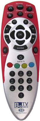 FOX Reliance Dth Big tv Big Tv Remote Remote Controller(Black&Gray) Flipkart