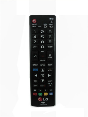 LG LCD AKB73715622 Compatible Original Remote + AA/AAA Battery LG Remote Controller(Black)