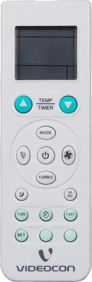 

Indiashopers rc-39 Compatible For Videocon Ac 39 Remote Controller(White)
