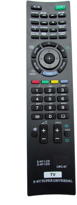 Indiashopers Compatible For SONY Bravia Universal LCD/LED URC-67 Remote Controller(Black) Flipkart